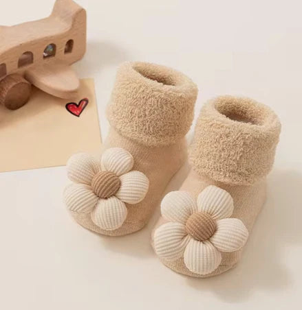 Unisex Sokjes | Verspielte Sokjes in Beige für Jungen und Mädchen