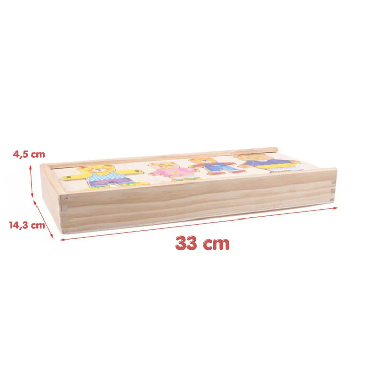 Verkleide-Freunde Holzpuzzle